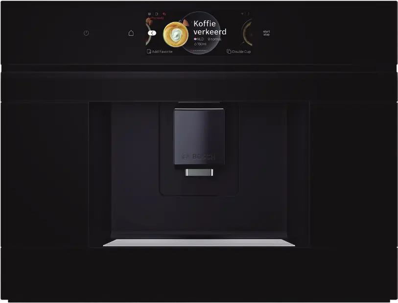 Cafetera integrable negra — Serie 8