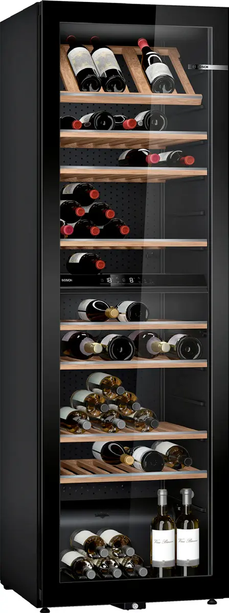 Vinoteca de libre instalación con puerta de cristal — Serie 6