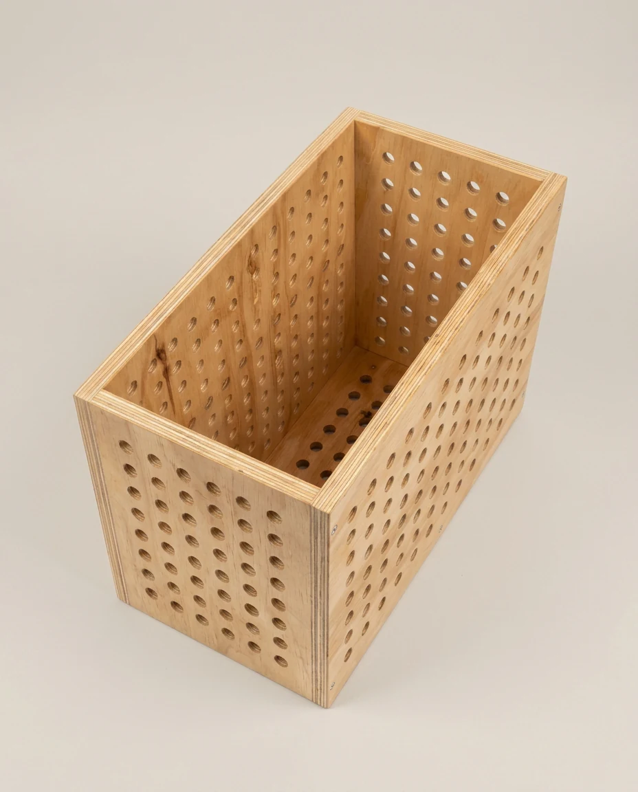 Cajón de guardado en fenólico lustrado